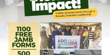 ONA ARA LOCAL GOVERNMENT WEEKLY REFLECTION: Within Two Years, 1,100 Free JAMB Forms Distributed to Students