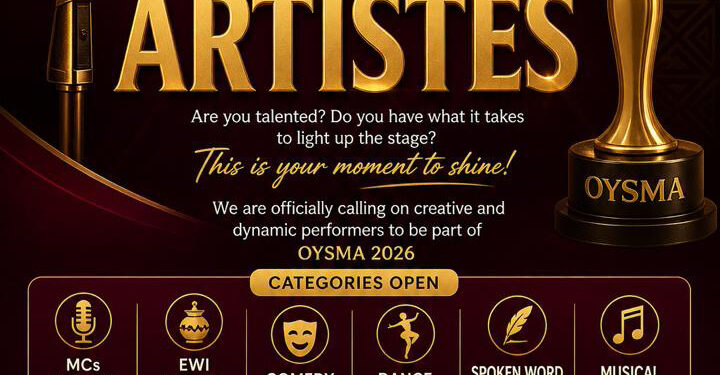 OYSMA 2026 OPENS CALL FOR PERFORMING ARTISTES