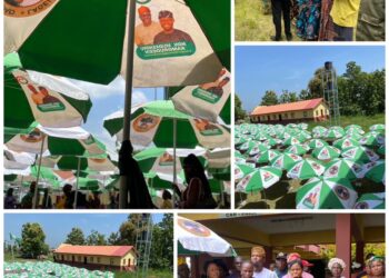 Lagelu Chairman Hon. Kamorudeen Honors Small Biz. Owners, Distributes 1,000 Premium Free-Stand Umbrellas