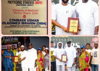 PHOTOS: Honorable Comrade Usman Oladimeji Ibrahim (ORM) Honored as 2026 Outstanding Young Entrepreneur by NAPS
