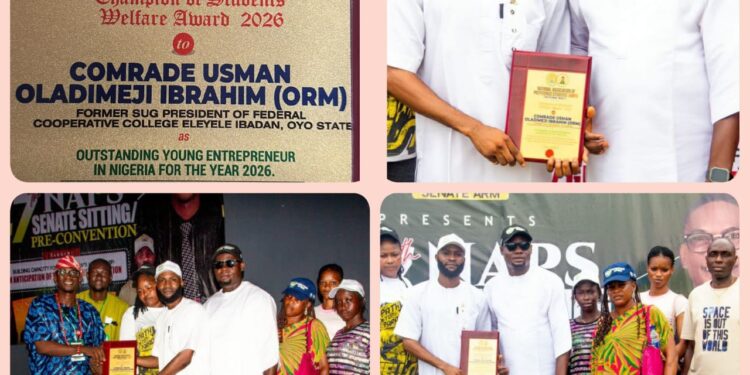 PHOTOS: Honorable Comrade Usman Oladimeji Ibrahim (ORM) Honored as 2026 Outstanding Young Entrepreneur by NAPS