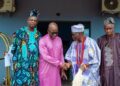 Okanlomo Oodua, Chief Jubril Dotun Sanusi Hosts Alagooja, HRM Oba Abdulganiyu Ajiboye Busari Arogundade II
