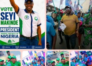 GLAMOROUS LADIES IBSWLG Rally Support for Seyi Makinde and Hon. Stephen Akintomide Fagbemi