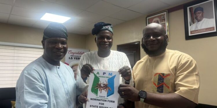 Just In: Hon Akinloye Abiola Picks APM Nomination Form, Ibadan North East 2, Pledge Exceptional Performance