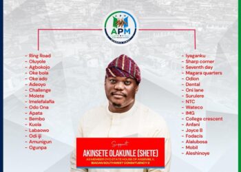 *2027 Election: Hon. Akinsete Olakunle Encourages Residents of Ibadan South West Constituency 2 to register, collect their PVC and vote APM at the forthcoming elections.*