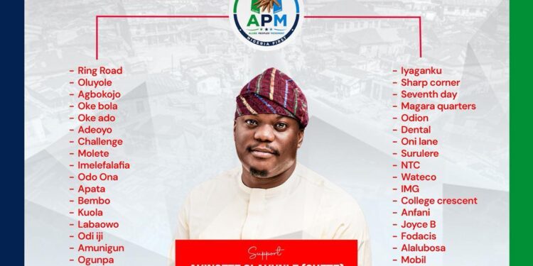 *2027 Election: Hon. Akinsete Olakunle Encourages Residents of Ibadan South West Constituency 2 to register, collect their PVC and vote APM at the forthcoming elections.*