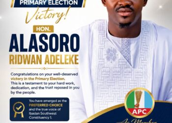 APC Ibadan Southwest Constituency I Primary: Alasoro Expresses Appreciation To Party Faithfuls For His Victory