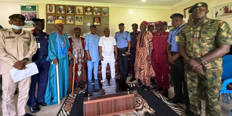 *Hon. Lateef Adebare Convenes Crucial Security Meeting with Security Agencies and Traditional Rulers in Ibarapa North LGA*