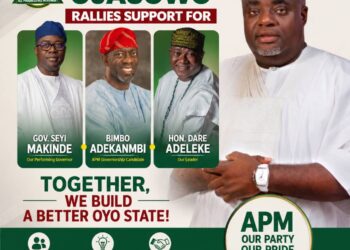 ADEKEMI OPATUNDE PhD, APC OYO STATE WOMAN LEADER, CONGRATULATES SENATOR TESLIM FOLARIN ON NEW NATIONAL ASSIGNMENT