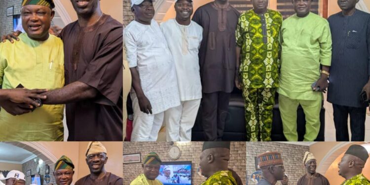 Oyo 2027: Bimbo Adekanmbi, APM Flagbearer and Busari Olayemi Lead Delegation on Courtesy Visit to PDP Chieftain Opatoki, Commend Display of Political Maturity