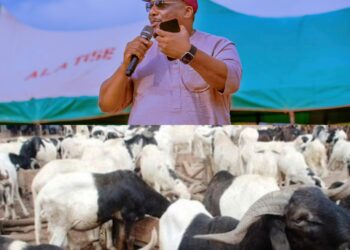 *Ibarapakan Distributes Rams, Bags of Rice, N15M to Muslim Faithful Ahead of Eid-el-Kabir*