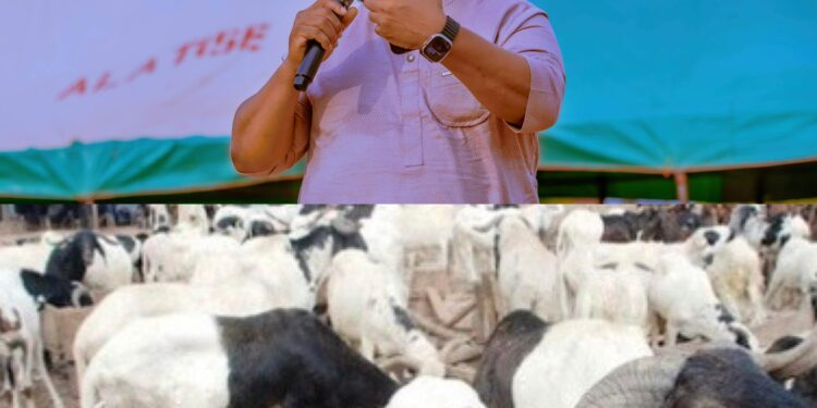 *Ibarapakan Distributes Rams, Bags of Rice, N15M to Muslim Faithful Ahead of Eid-el-Kabir*
