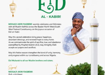 Eid Mubarak: Fagbemi Urges Peace, Congratulates Muslims on Eid-el-KabirEid         
