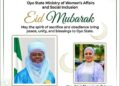 *MAKINDE’S COMMISSIONER FOR WOMEN AFFAIRS & SOCIAL INCLUSION FELICITATES MUSLIM UMMAH ON 2026 ID EL KABIR CELEBRATION*