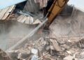 BREAKING: Oyo Government Demolishes Building Used as Kidnappers’ Hideout in Adelabu Family Abduction