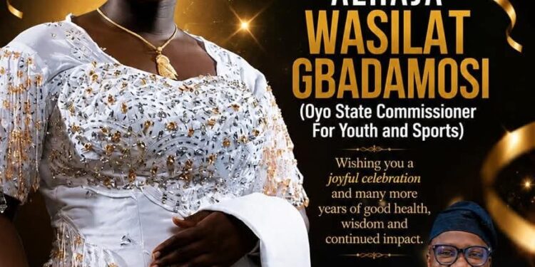 *Wale Canada Celebrates Wife, Oyo Youth and Sports Commissioner, Hon. Alhaja Wasilat Adegoke, on Her Birthday*