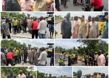 *”This Project Will Further Enhance Economic Activities And Ease Transportation For Our People” – Olayiwola As Prof. Adelabu, Sasay, Olumoyin Inspect Ongoing Kishi-Igbope Road Construction*