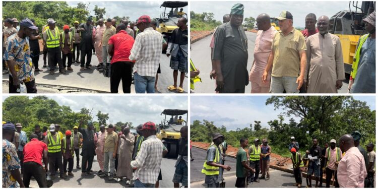 *”This Project Will Further Enhance Economic Activities And Ease Transportation For Our People” – Olayiwola As Prof. Adelabu, Sasay, Olumoyin Inspect Ongoing Kishi-Igbope Road Construction*