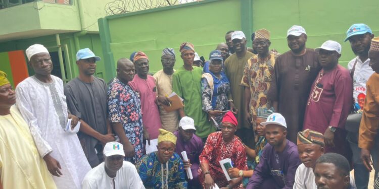 Oyo APM Governorship Candidate, Adekanmbi, Deputy Attend Swearing-in of 33 LG Party Chairmen
