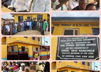 PHOTOS: Hon. Kehinde Akande Commissions Newly Constructed Akuro and Bode Primary Health Centres in Ibadan South West LG