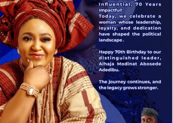 IBSWLG Ward 09 Councillorship Leading, Adeniji Oladapo Samuel Celebrates Alhaja Modinat Abosede Adedibu at 70th