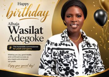 *Wale Canada Celebrates Wife, Oyo Youth and Sports Commissioner, Hon. Alhaja Wasilat Adegoke, on Her Birthday*