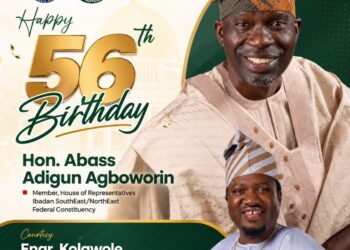 Engr. Kolawole Sheu Adedeji KSA Celebrates Hon. Abass Adigun Agboworin on 56th Birthday