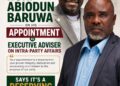BGI Congratulates Hon. Abiodun Baruwa on Appointment, Says It’s a Deserving Honour