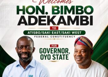 Oyo Commissioner, Hon. Barr. Ayobami Ojo, Welcomes Hon. Bimbo Adekanmbi to Atisbo/Saki East/Saki West Federal Constituency