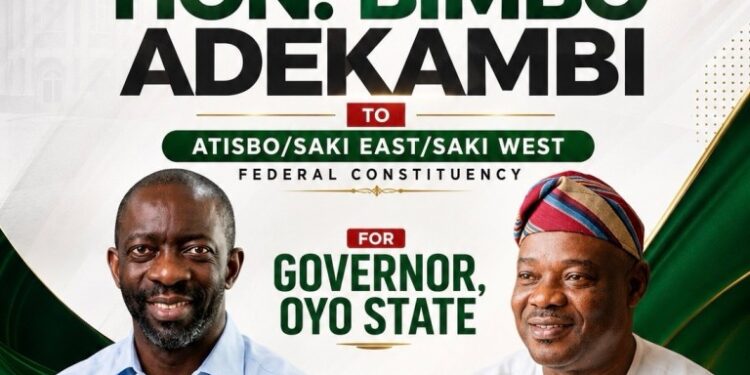 Oyo Commissioner, Hon. Barr. Ayobami Ojo, Welcomes Hon. Bimbo Adekanmbi to Atisbo/Saki East/Saki West Federal Constituency