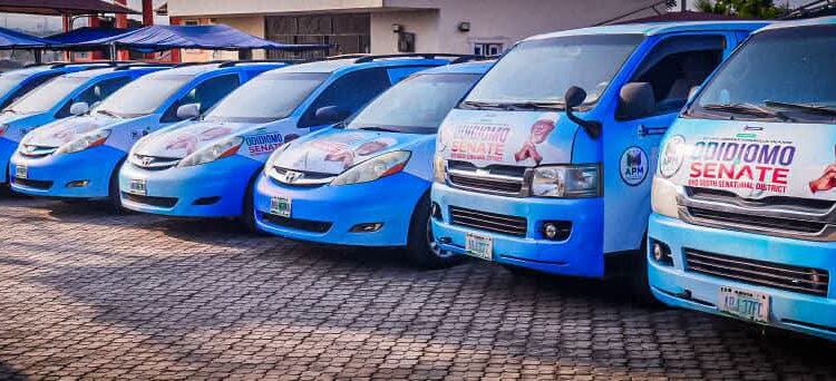 2027: Odidiomo unveils campaign vehicles for grassroots awareness in Oyo South …sets agenda for senatorial district