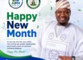 *NEW MONTH MESSAGE FROM ENGR. KOLAWOLE SHEU ADEDEJI (KSA)*