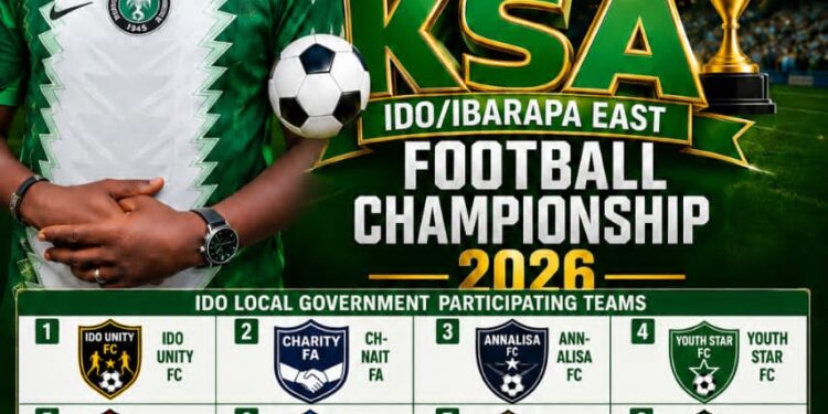 KSA IDO/IBARAPA EAST FOOTBALL COMPETITION 2026 KICKS OFF JULY 4