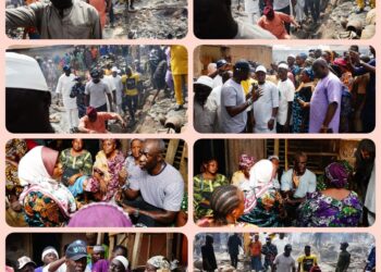 *INFERNO: APM Governorship Candidate, Bimbo Adekanmbi, First to Visit Bode Market; Commiserates with Affected Traders, Donates ₦2.5 Million, Calls for Wider Support(PHOTOS)*