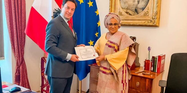 Oyo APC guber candidate,Alli congratulates Florence Ajimobi on diplomatic milestone in Austria
