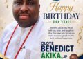 Hon. Teslim Ogundeji Celebrates Oloye Benedict Akika, JP, on His Birthday Anniversary