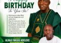 Hon Teslim Ogundeji congratulate The Deputy Chairman of our great party APM Alahji  wasiu Adeleke on his birthday