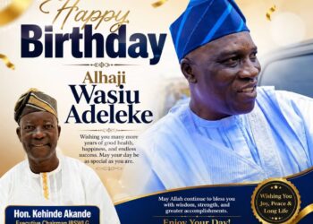 IBSWLG Chairman, Akande Celebrates Alhaji Wasiu Adeleke, Describes Him As Political Reference Point