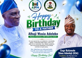 Hon. Kolawole Sheu Adedeji KSA Celebrates Alhaji Wasiu Adeleke on Birthday Anniversary