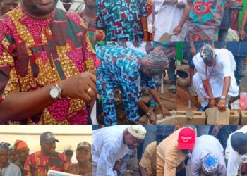 *AKT Breaks Ground for Public Toilet at Agbon Market, Presents Solar Street Lights, Supports Market Leaders and Landlords Association Financially*