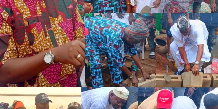 *AKT Breaks Ground for Public Toilet at Agbon Market, Presents Solar Street Lights, Supports Market Leaders and Landlords Association Financially*