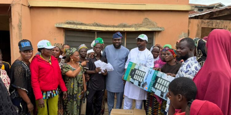 *APM House of Assembly candidate, ERE lights up Akinyele communities with solar streetlight projects*