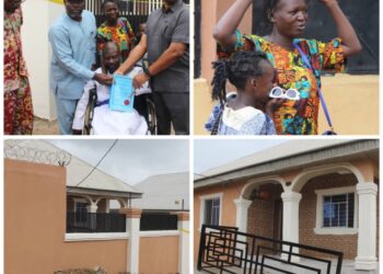*Makinde Fulfills Promise, Hands Over House Key, Wheelchair to Oluwadaisi Chesire in Moniya*