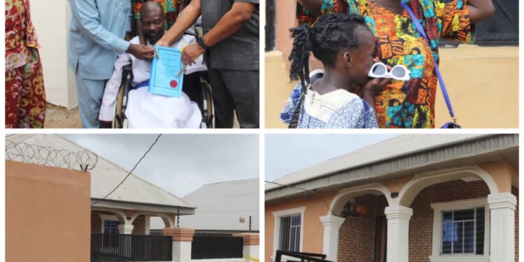 *Makinde Fulfills Promise, Hands Over House Key, Wheelchair to Oluwadaisi Chesire in Moniya*