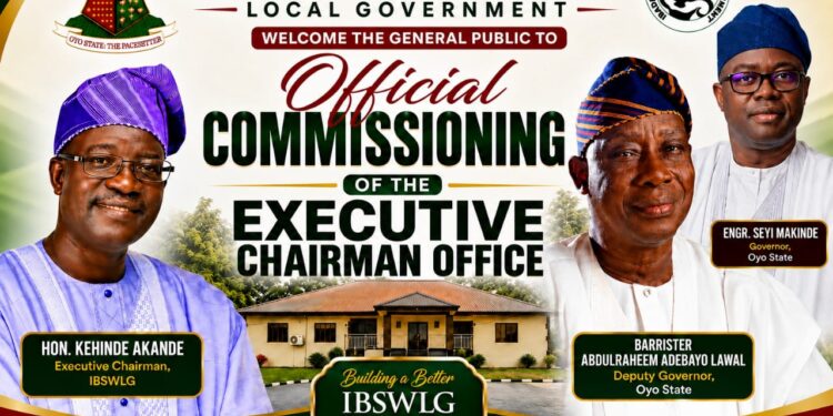 New Executive Chairman’s Office To Be Commissioned on Thursday In Ibadan South West LG