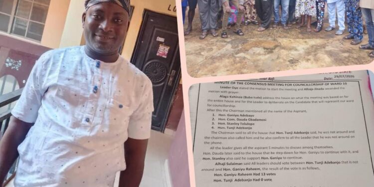 Again, IBSWLG Councillor Hon. Ganiyu Adebayo Emerges APM Ward 10 Councillorship Candidate for 2027