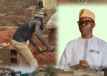 Again: Ibadan South West LG Chairman, Hon. Akande Commences Construction of Another Amotekun Security Post in Agbokojo to Boost Security Network