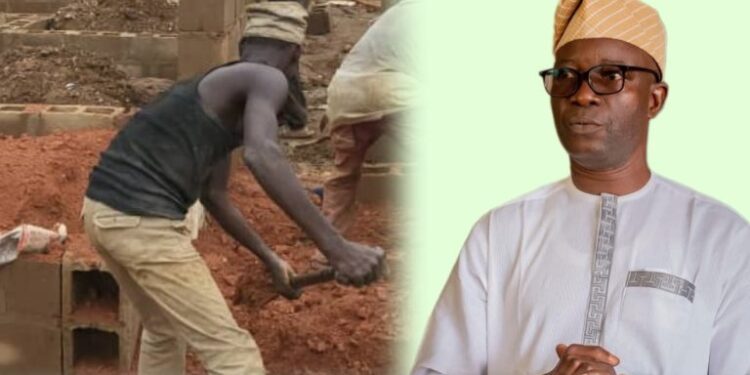 Again: Ibadan South West LG Chairman, Hon. Akande Commences Construction of Another Amotekun Security Post in Agbokojo to Boost Security Network