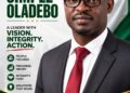 The Executive Chairman, Egbeda Local Government, Hon. Sanda Sikiru congratulate the APM Egbeda local government candidate.