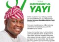 Hon. Gboyega Nasir Isiaka Felicitates Senator Solomon Olamilekan Adeola (Yayi) on His 57th Birthday